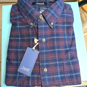 Roundtree & Yorke Casuals Men’s Corduroy Button Down Collar Shirt